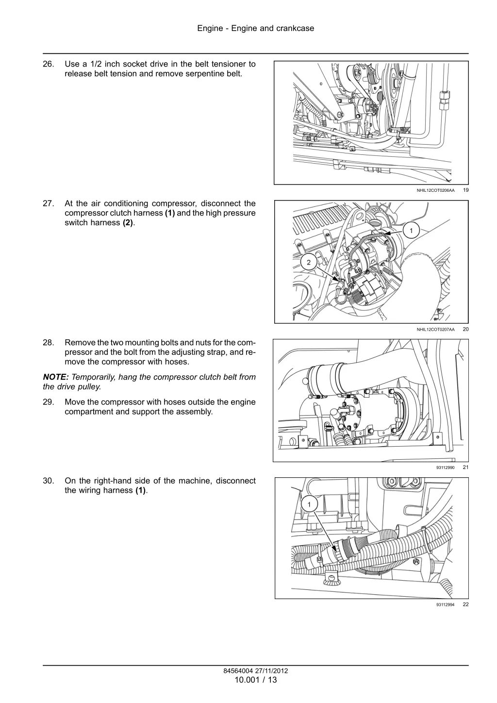 engine engine and crankcase 10