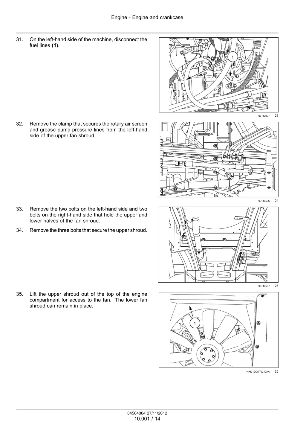 engine engine and crankcase 11