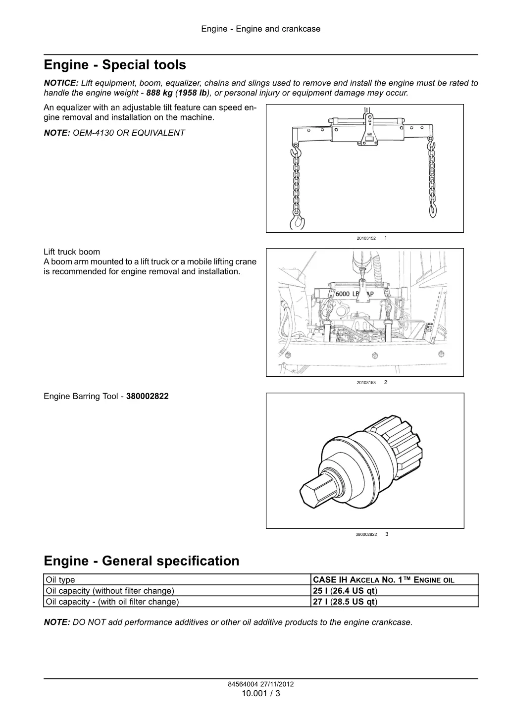 engine engine and crankcase