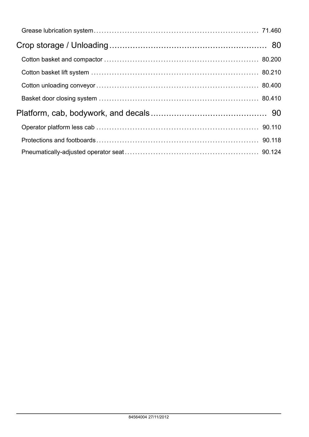 grease lubrication system 71 460