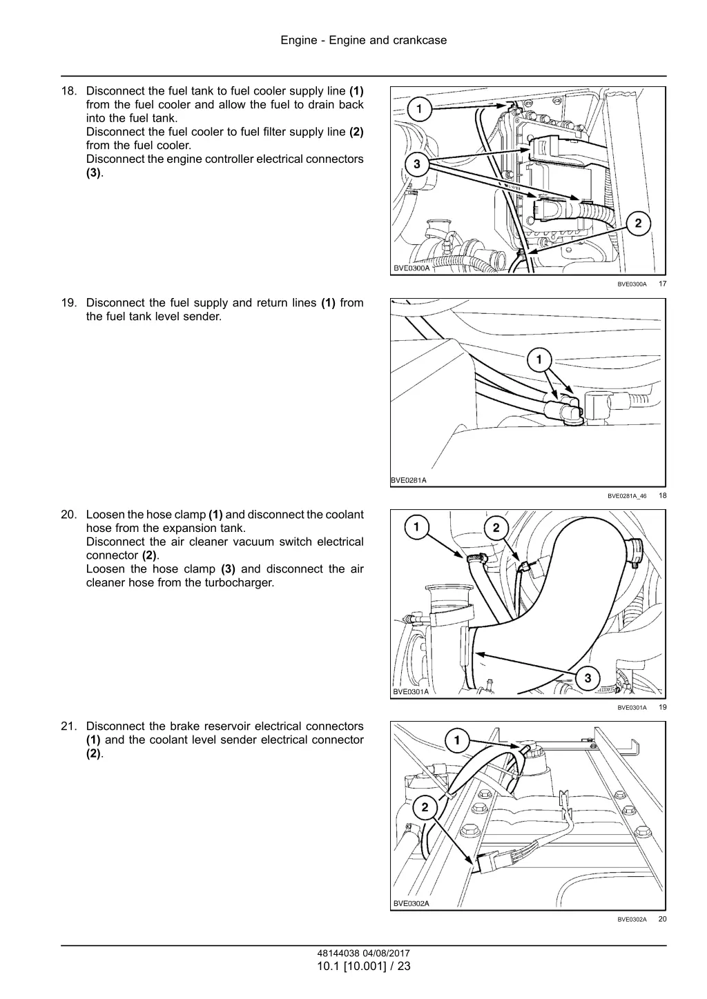 engine engine and crankcase 5