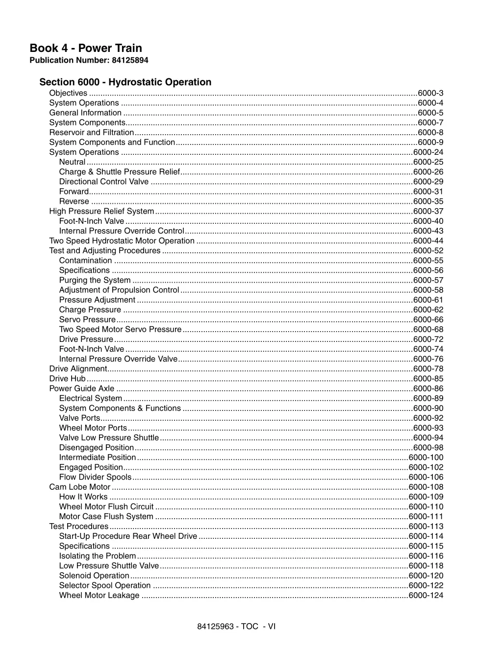 book 4 power train publication number 84125894
