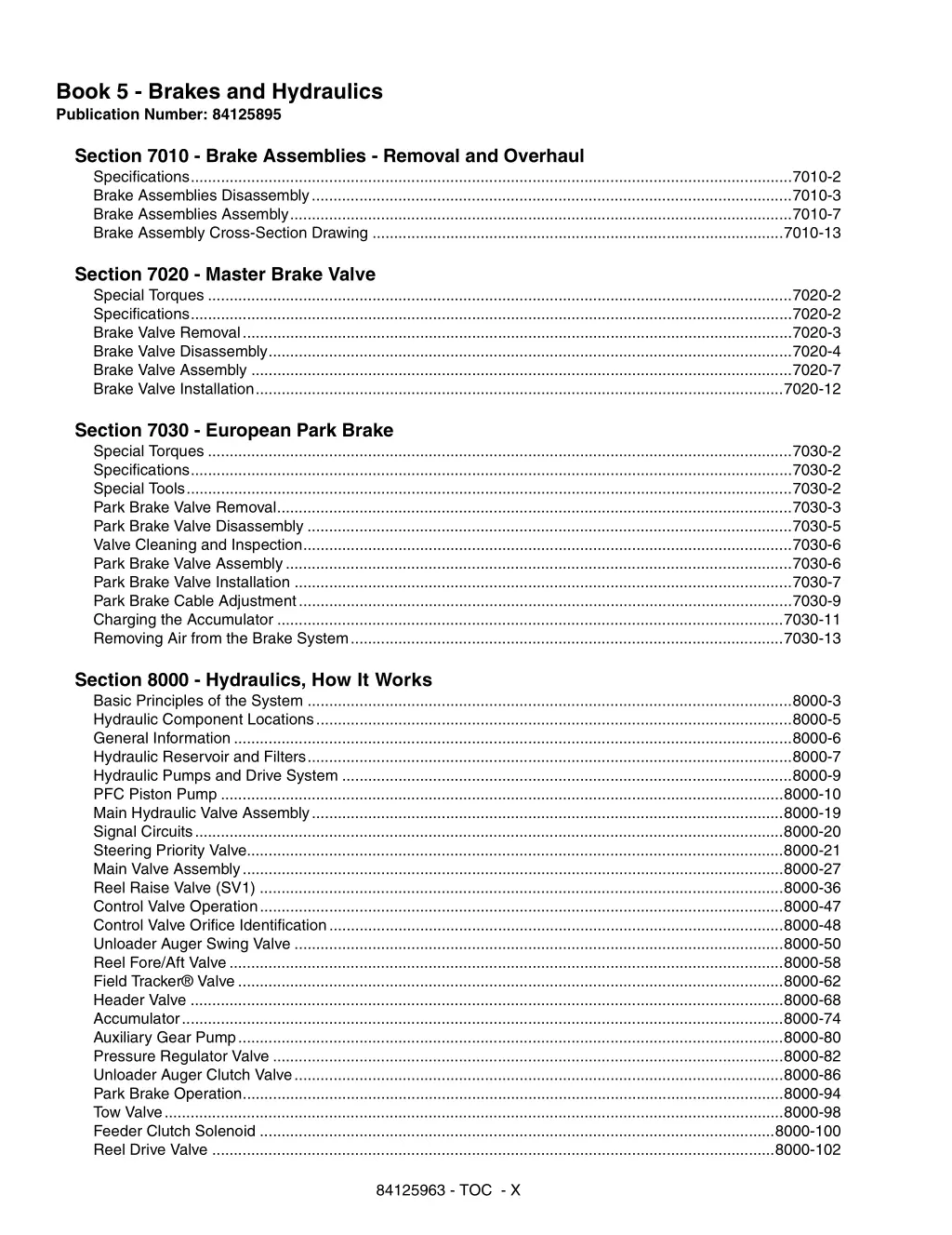 book 5 brakes and hydraulics publication number