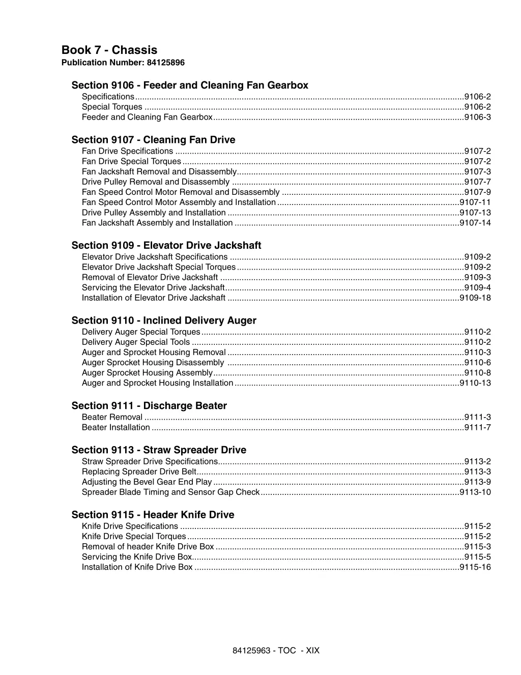 book 7 chassis publication number 84125896