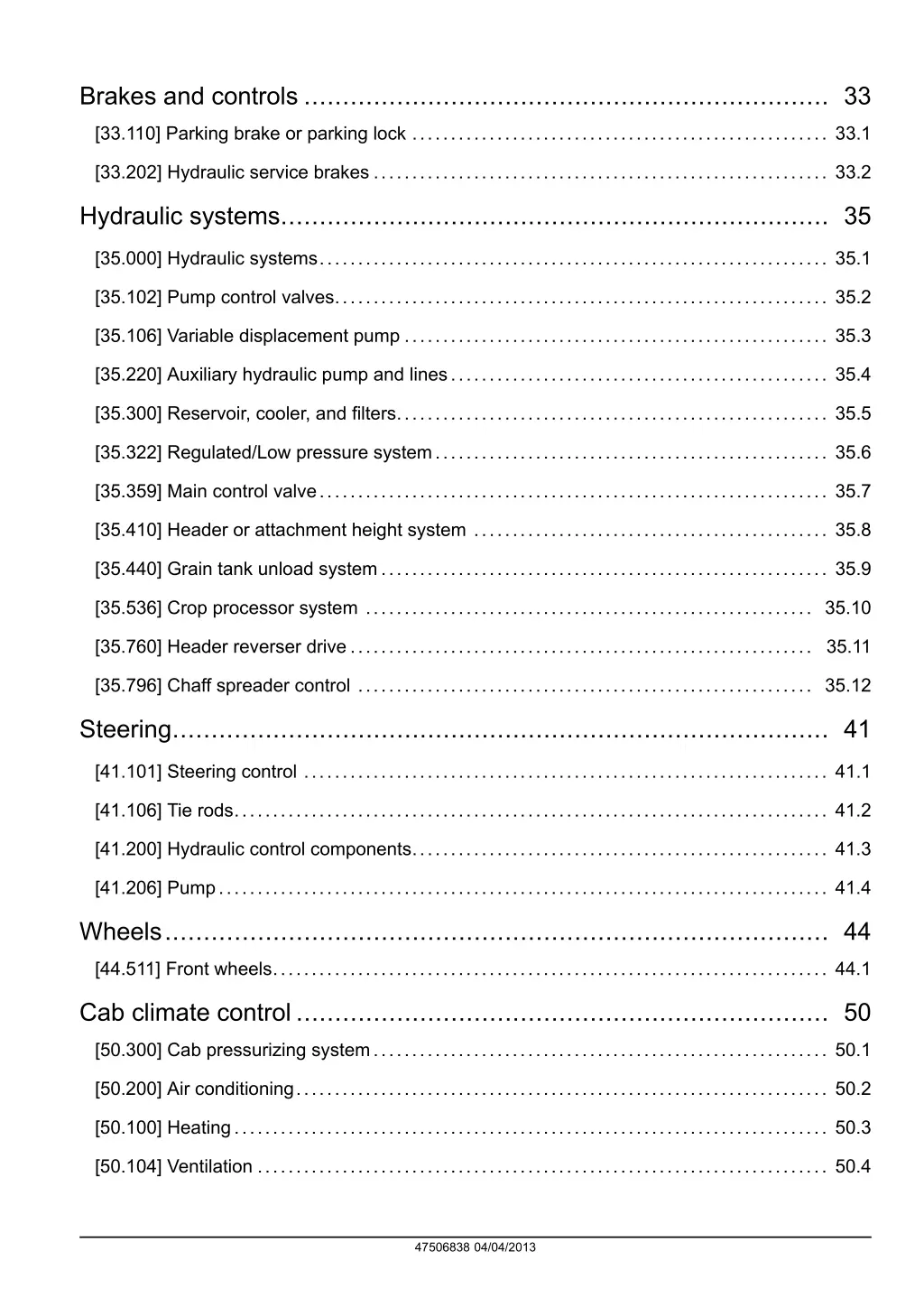 brakes and controls 33