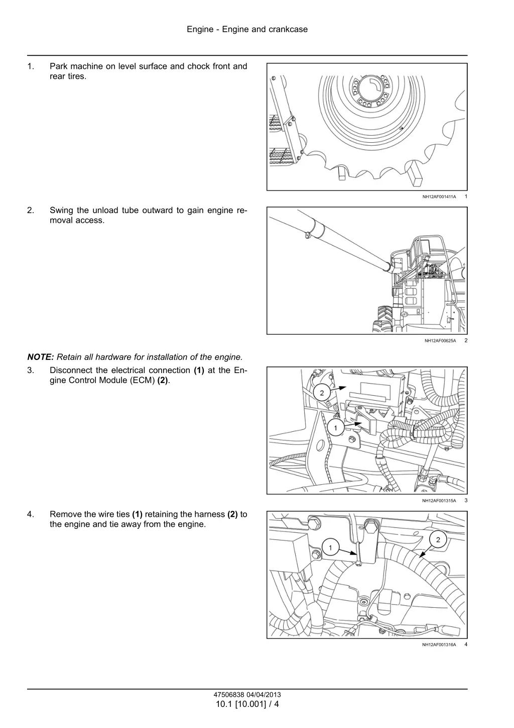 engine engine and crankcase 1