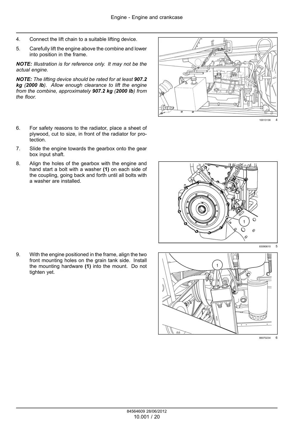 engine engine and crankcase 9