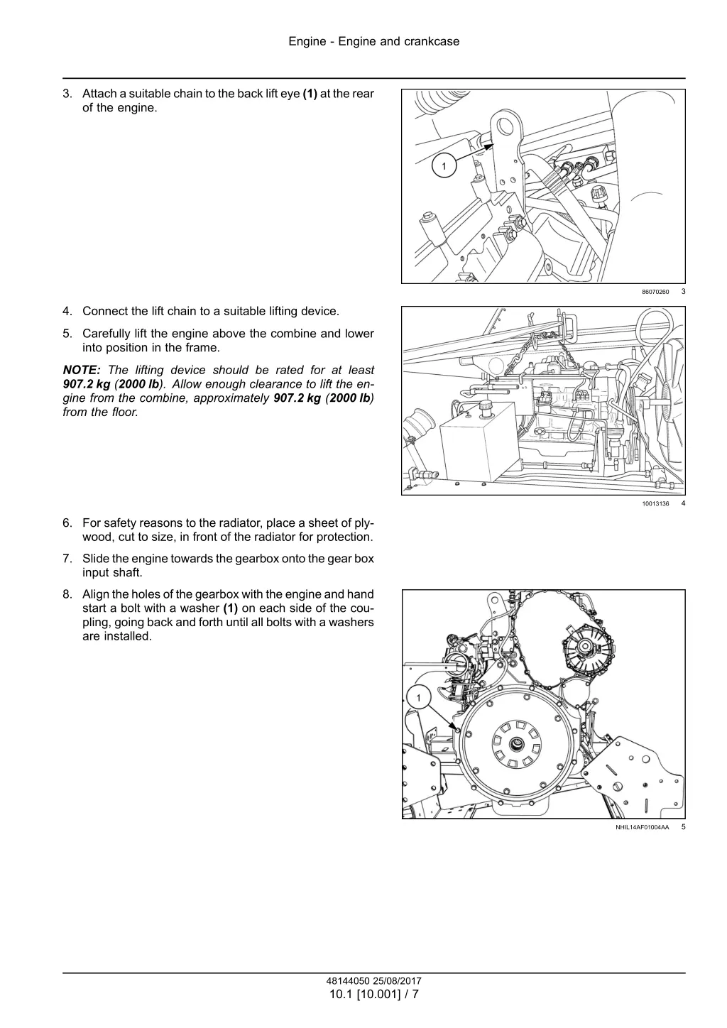 engine engine and crankcase 4