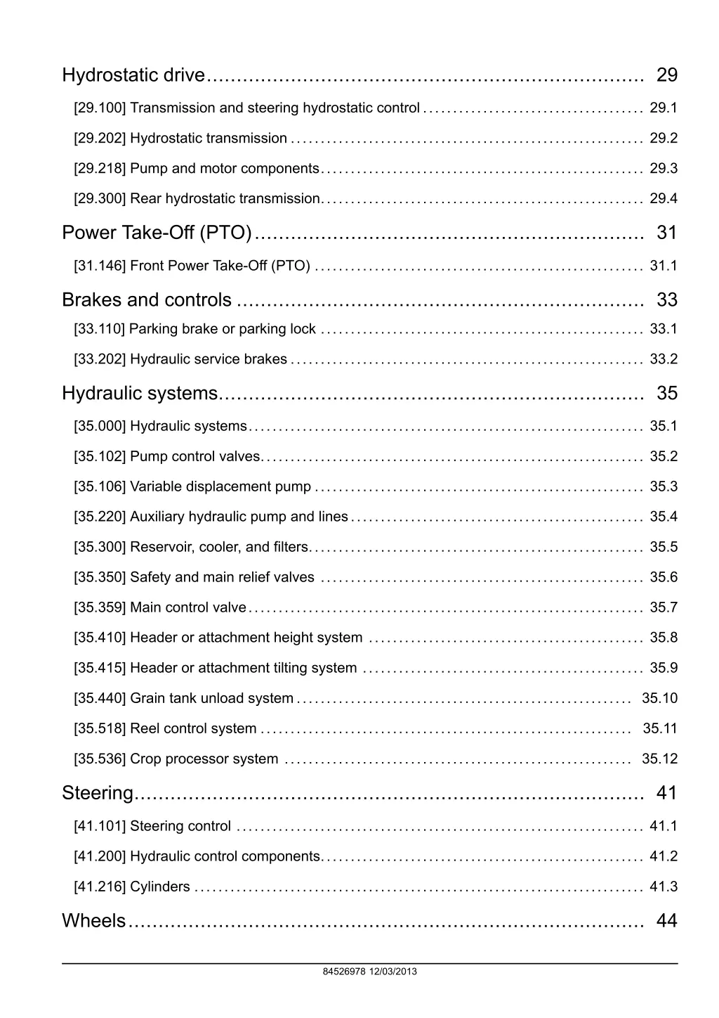 hydrostatic drive 29