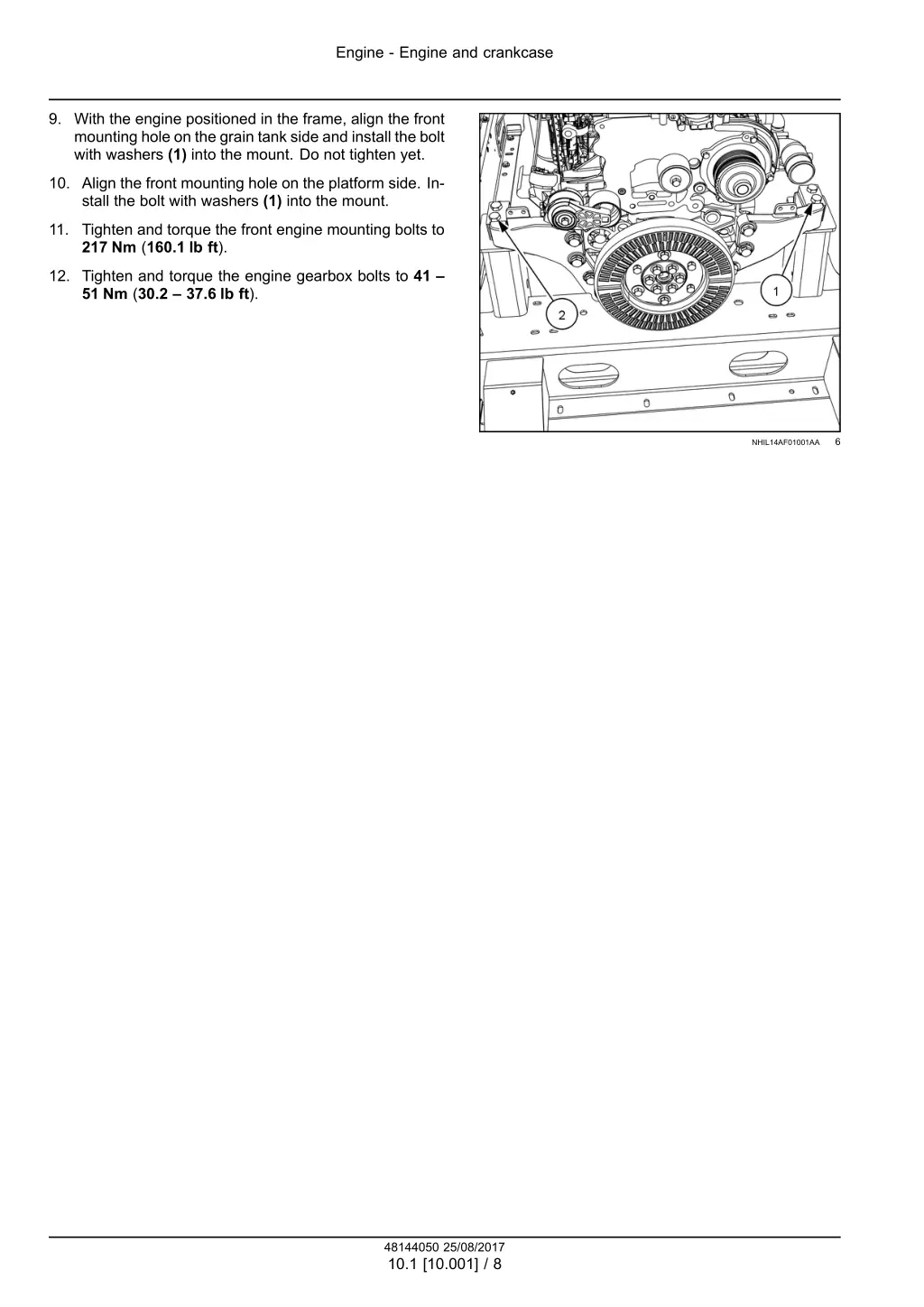 engine engine and crankcase 5