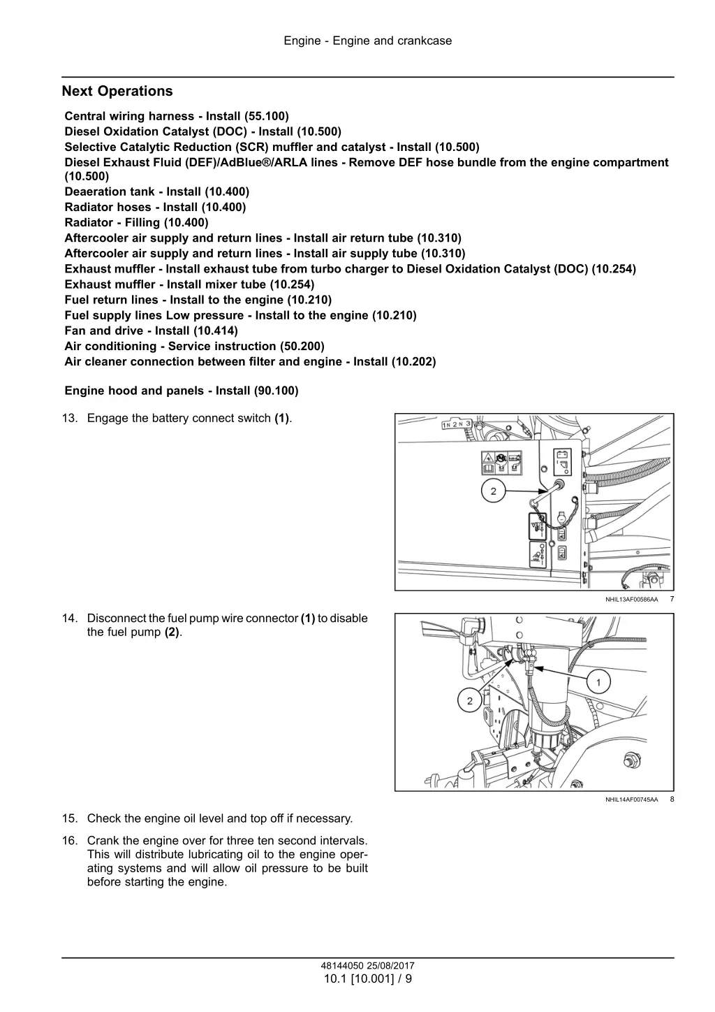 engine engine and crankcase 6