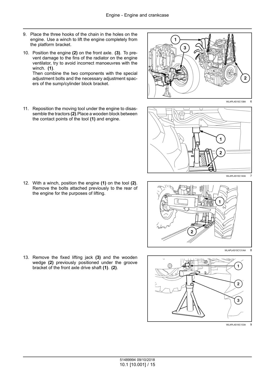 engine engine and crankcase 11