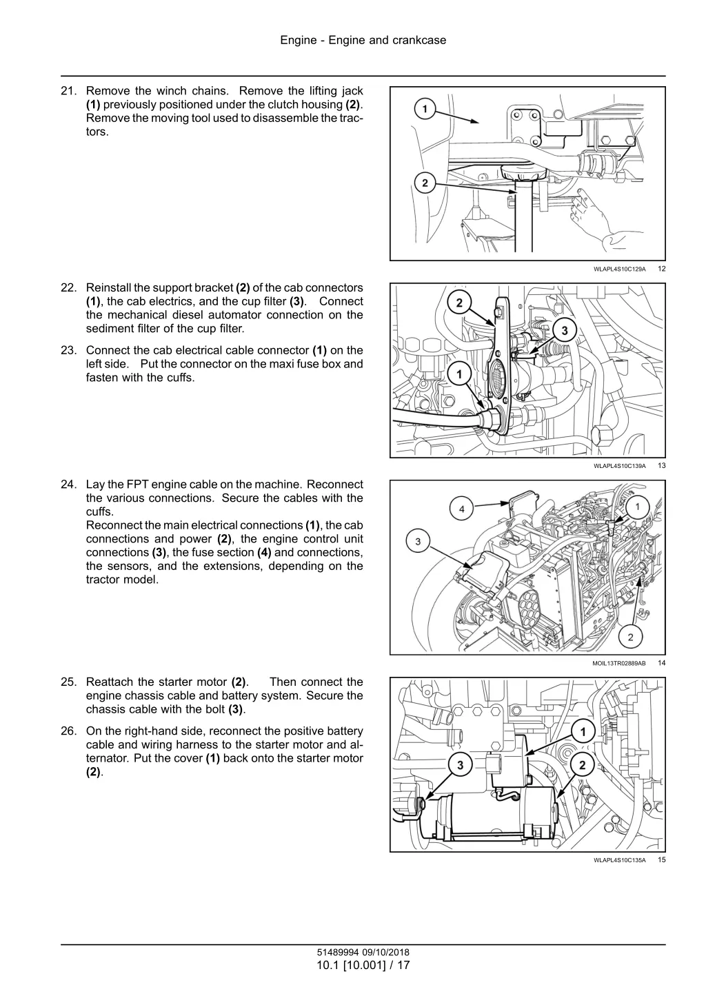 engine engine and crankcase 13