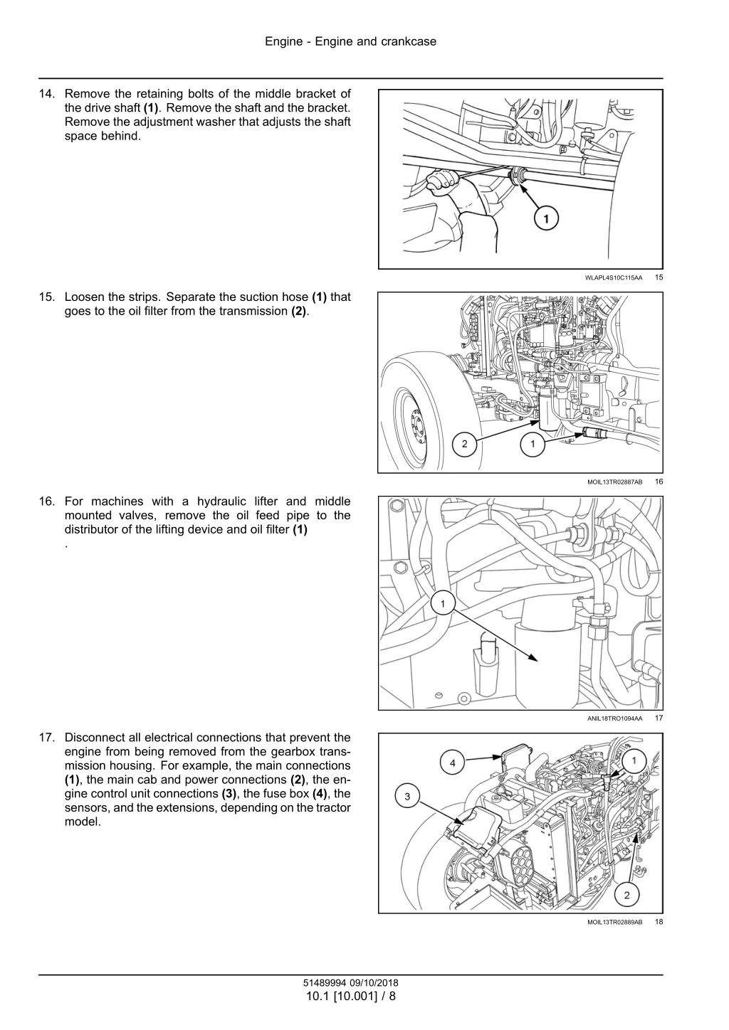engine engine and crankcase 4