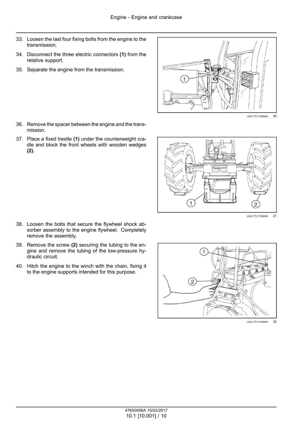 engine engine and crankcase 6
