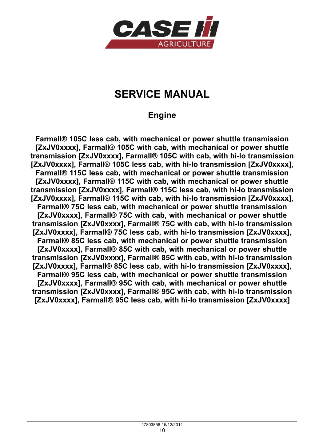 service manual 1