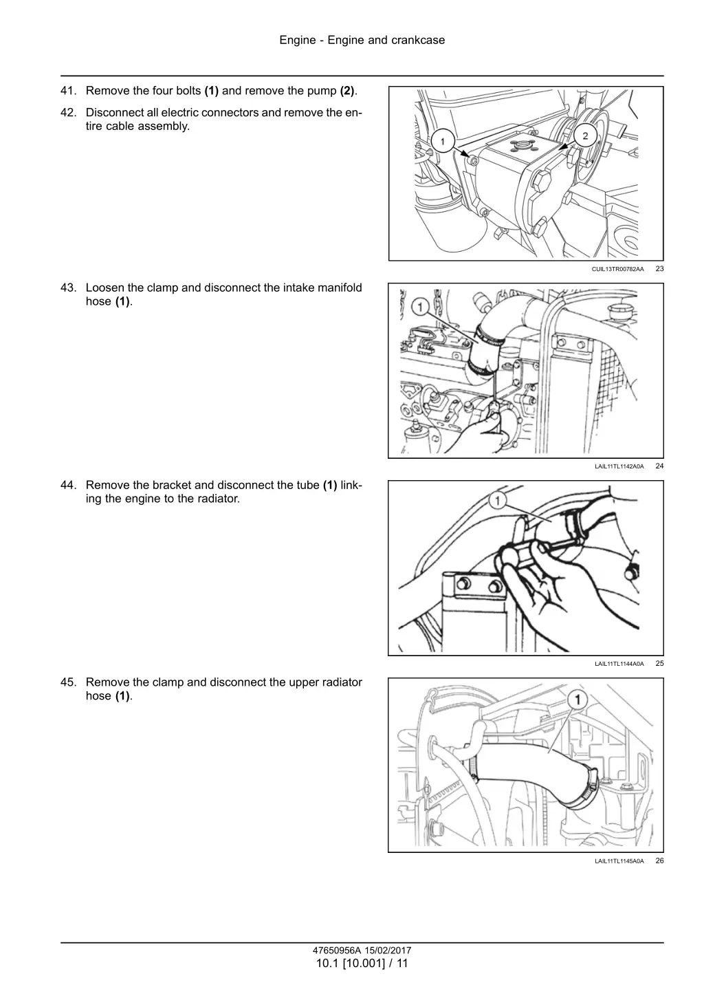 engine engine and crankcase 7
