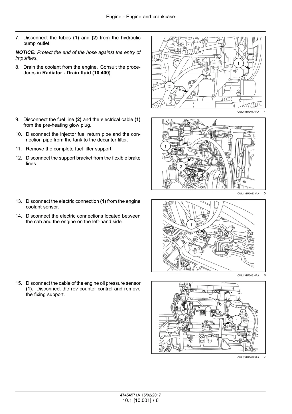engine engine and crankcase 1