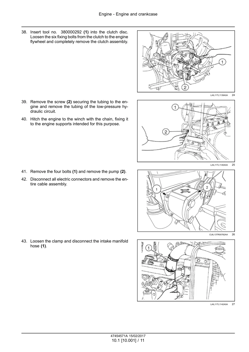 engine engine and crankcase 6