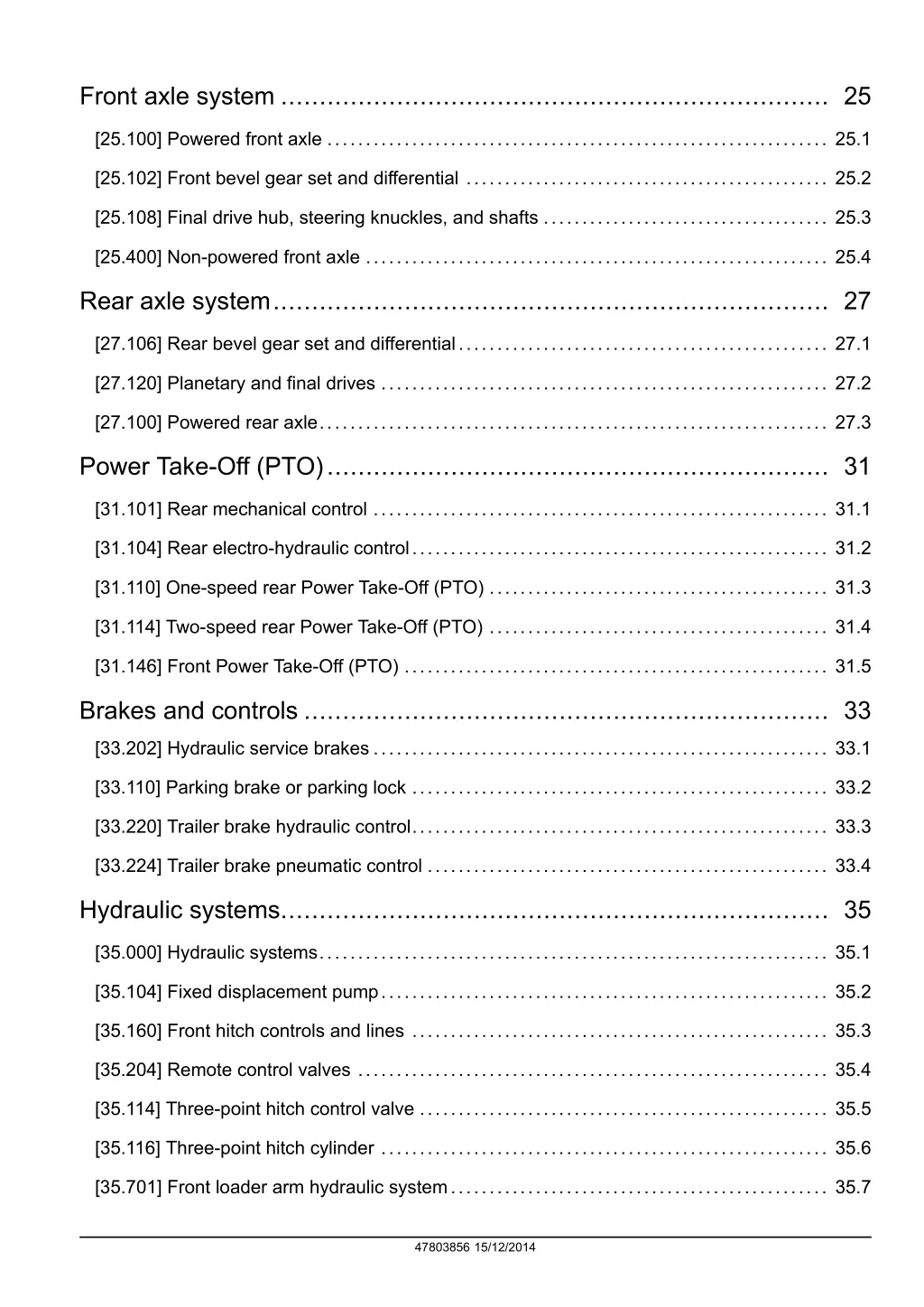 front axle system 25