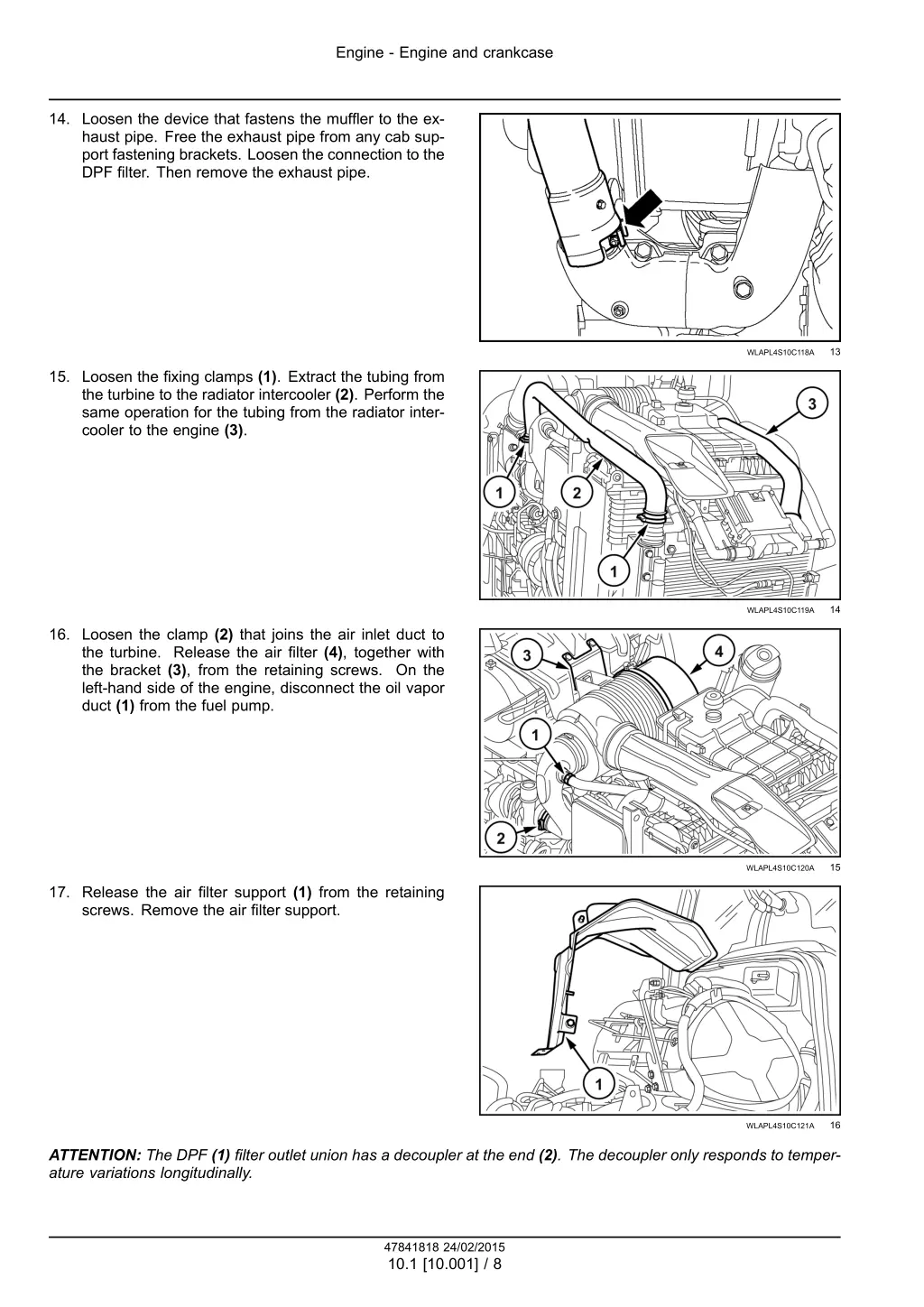 engine engine and crankcase 5