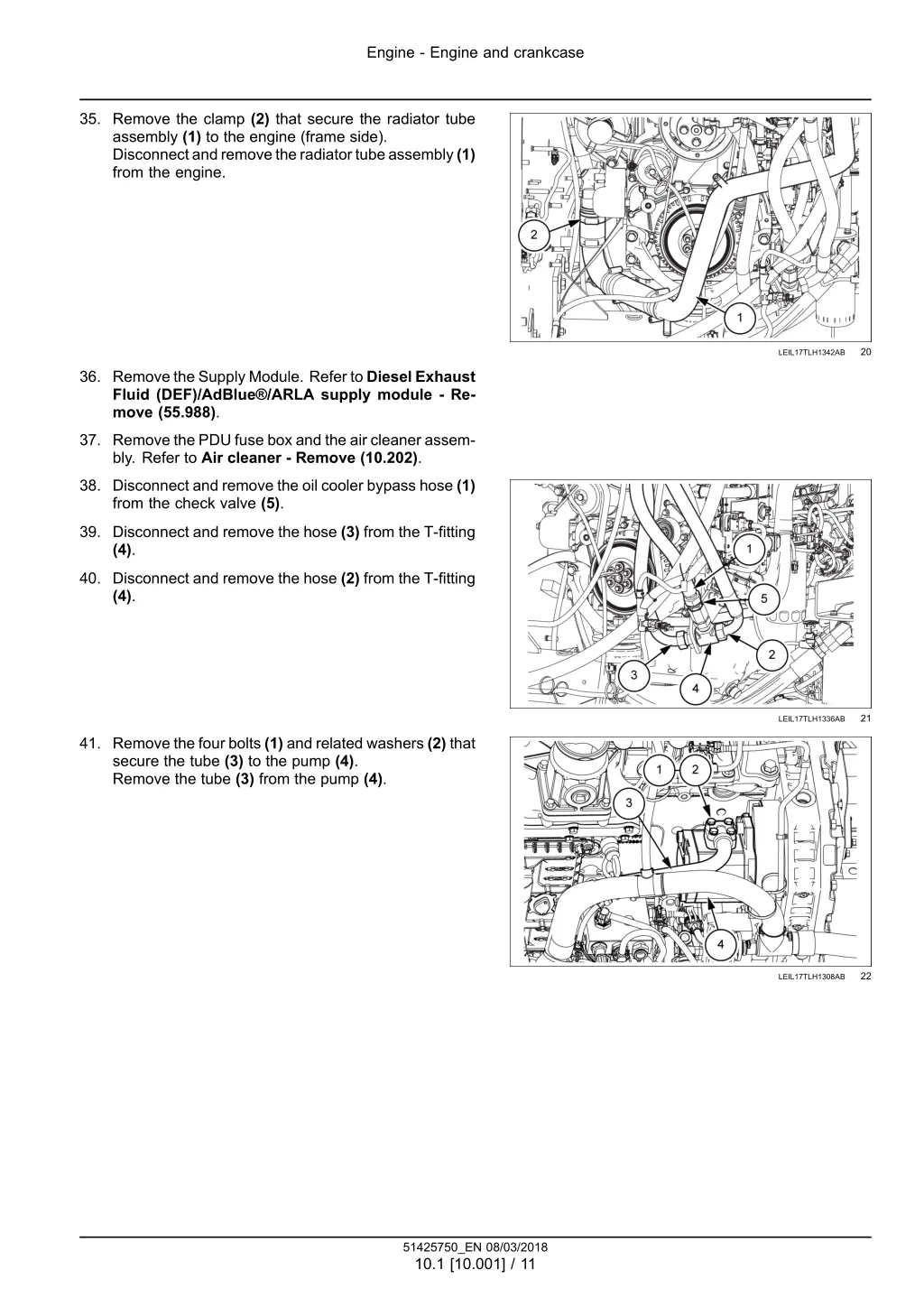 engine engine and crankcase 6