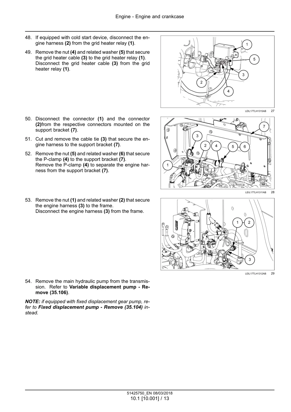 engine engine and crankcase 8