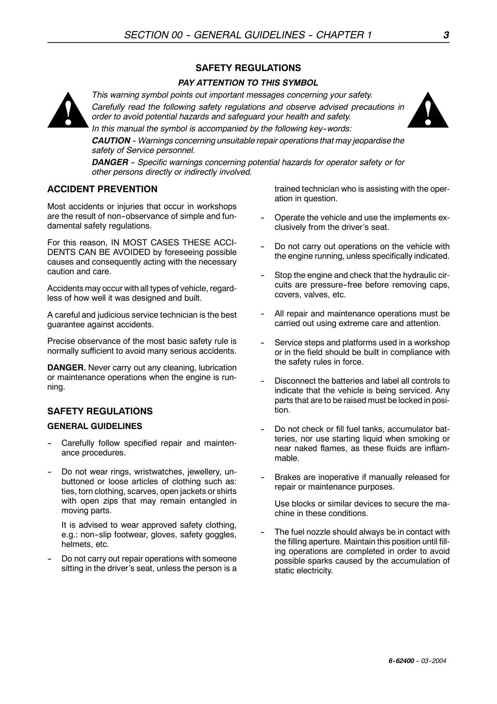 section 00 general guidelines chapter 1 2