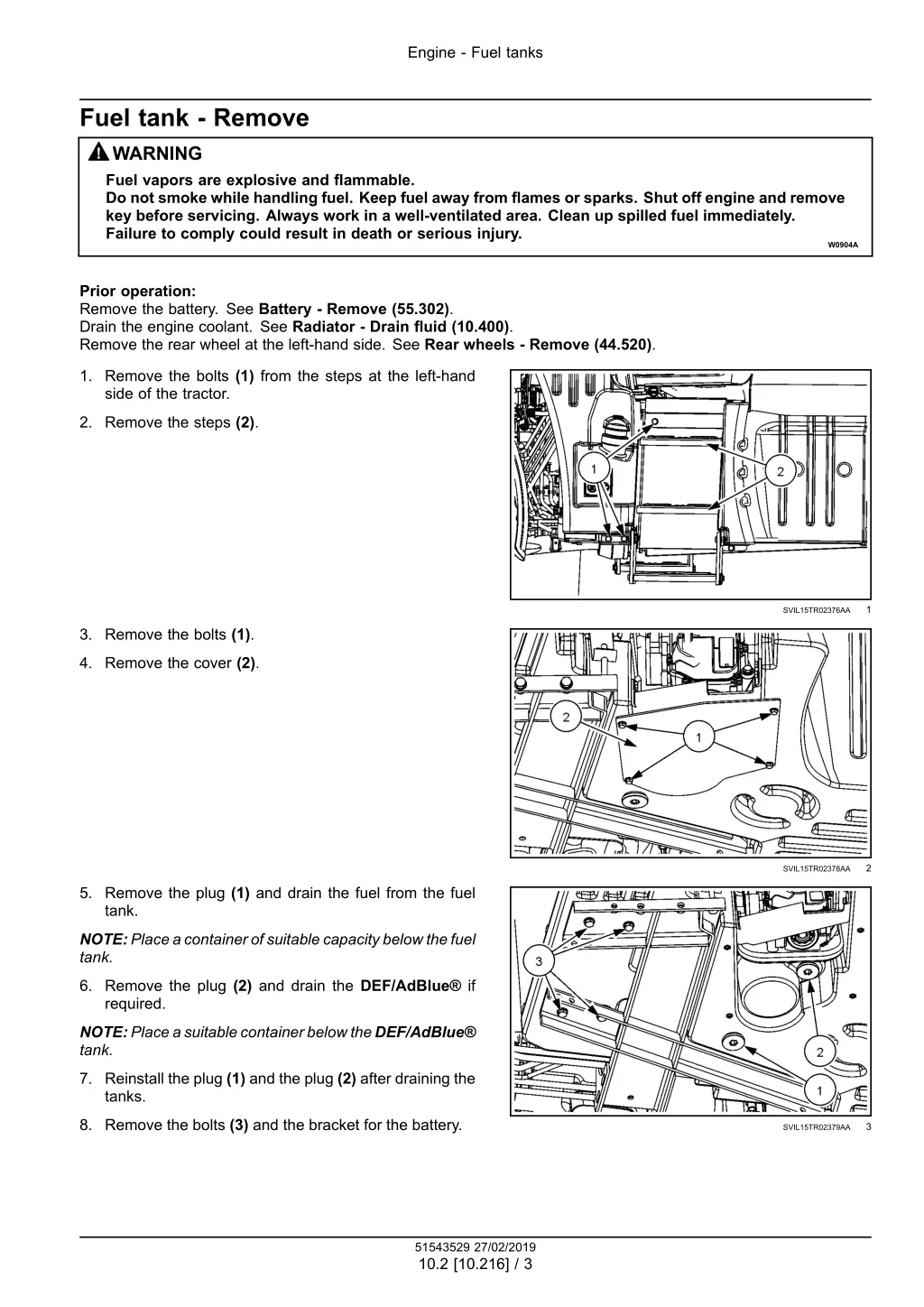 engine fuel tanks
