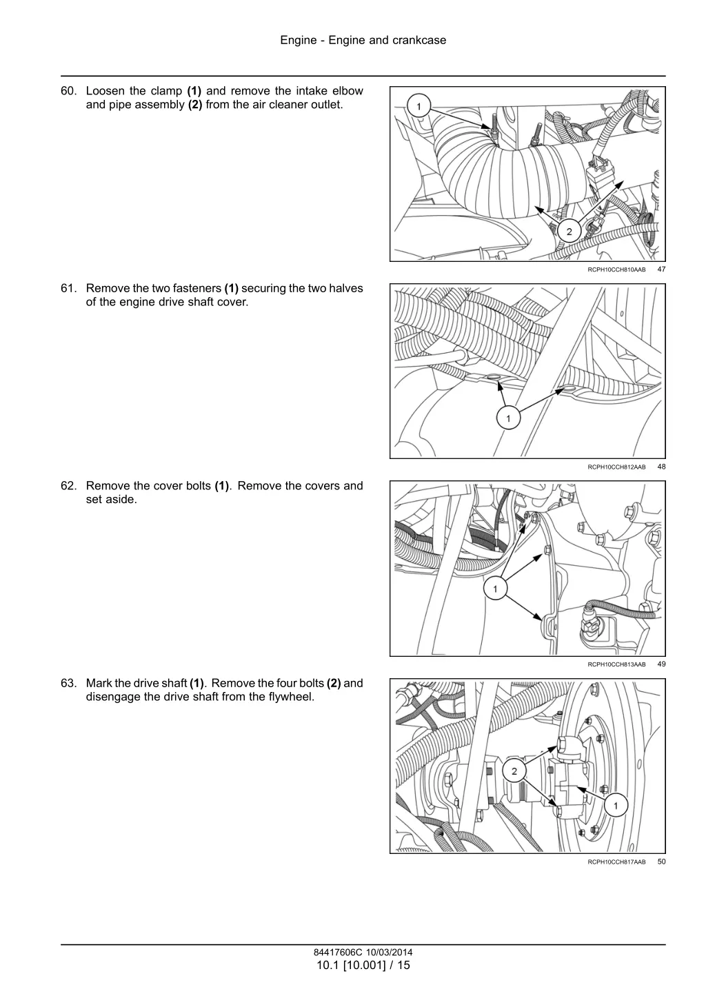 engine engine and crankcase 12