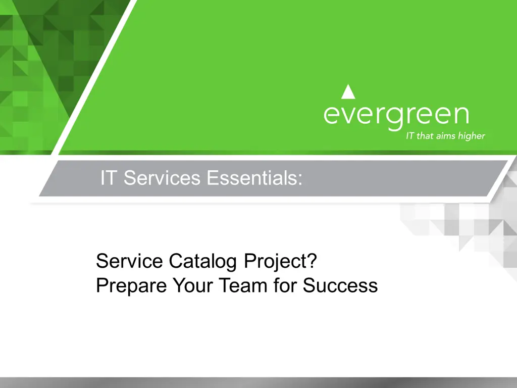 it services essentials