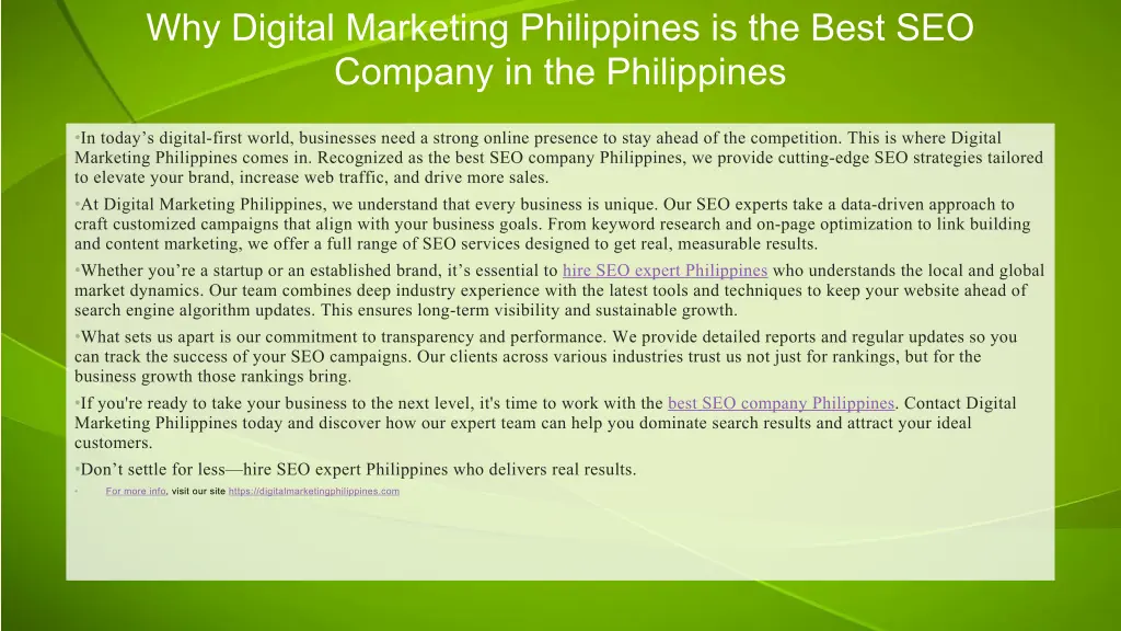 why digital marketing philippines is the best