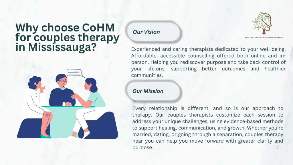 why choose cohm for couples therapy in mississauga