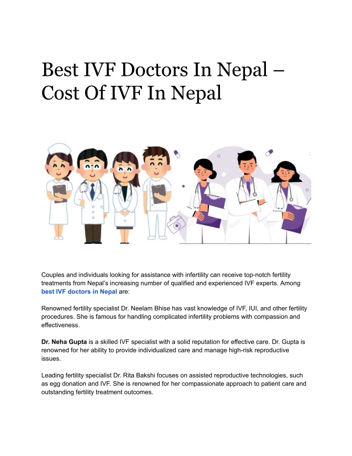 best ivf doctors in nepal cost of ivf in nepal