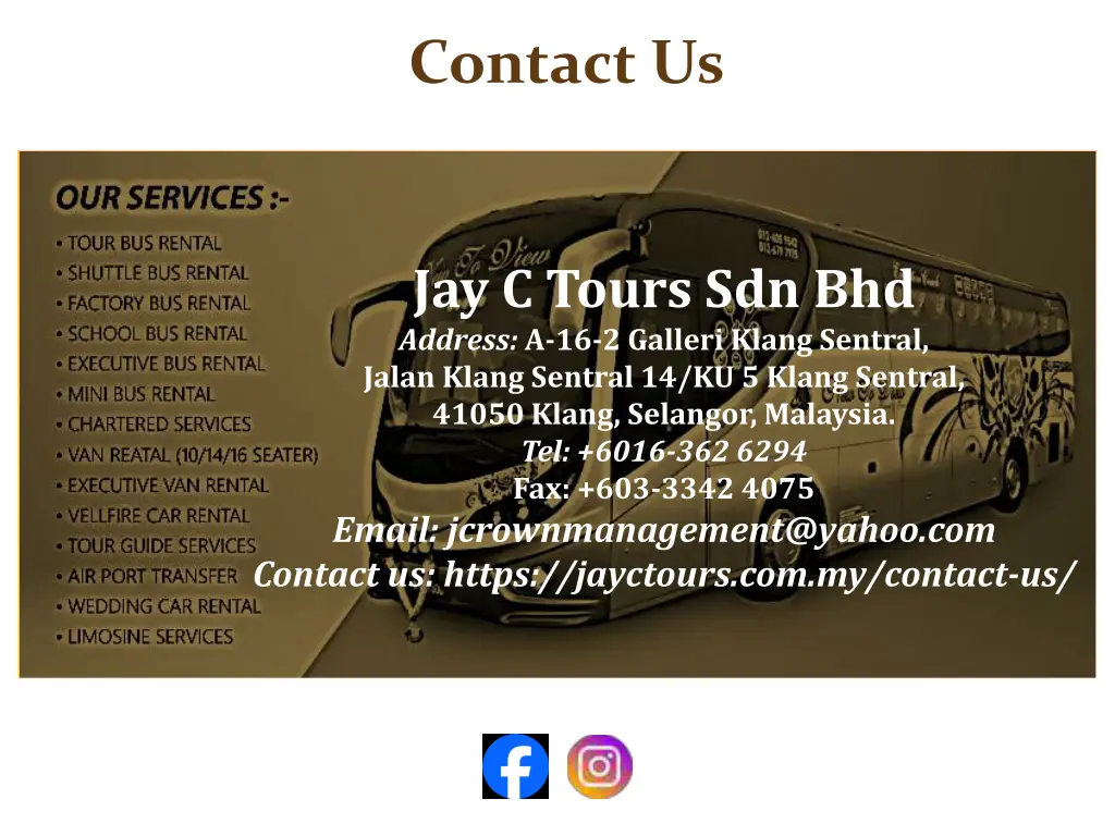 contact us