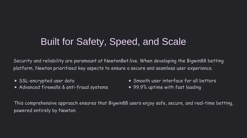 built for safety speed and scale