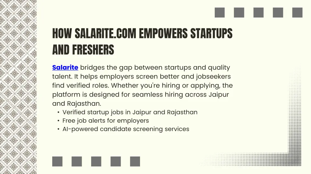 how salarite com empowers startups and freshers