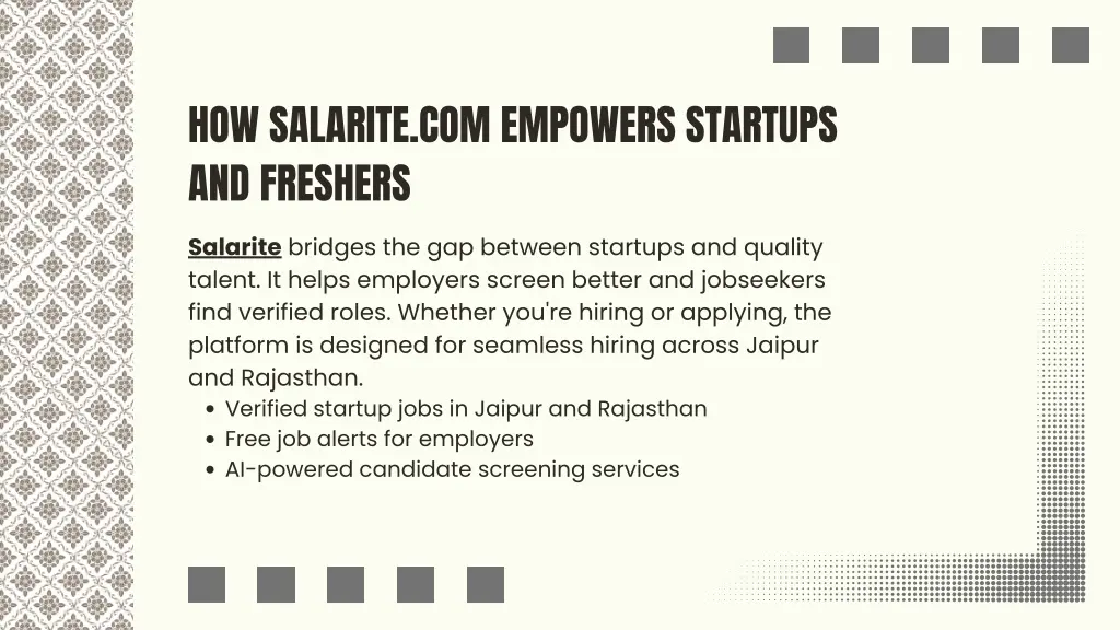 how salarite com empowers startups and freshers