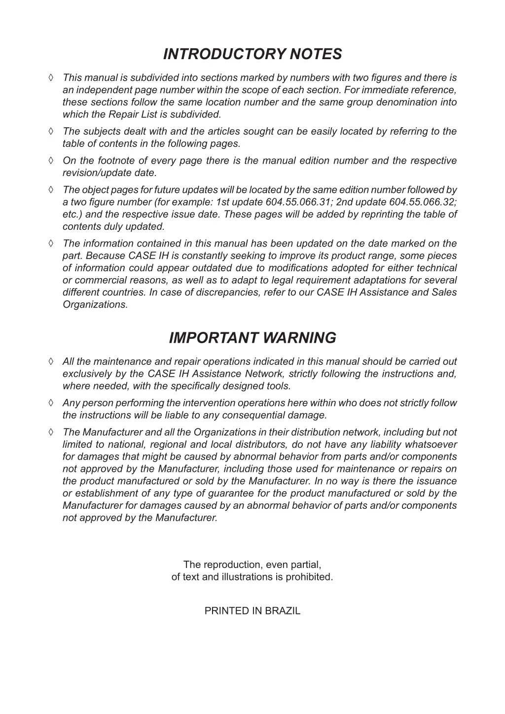 introductory notes