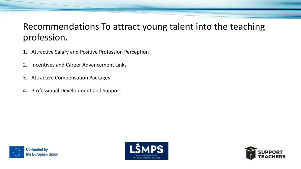 recommendations to attract young talent into