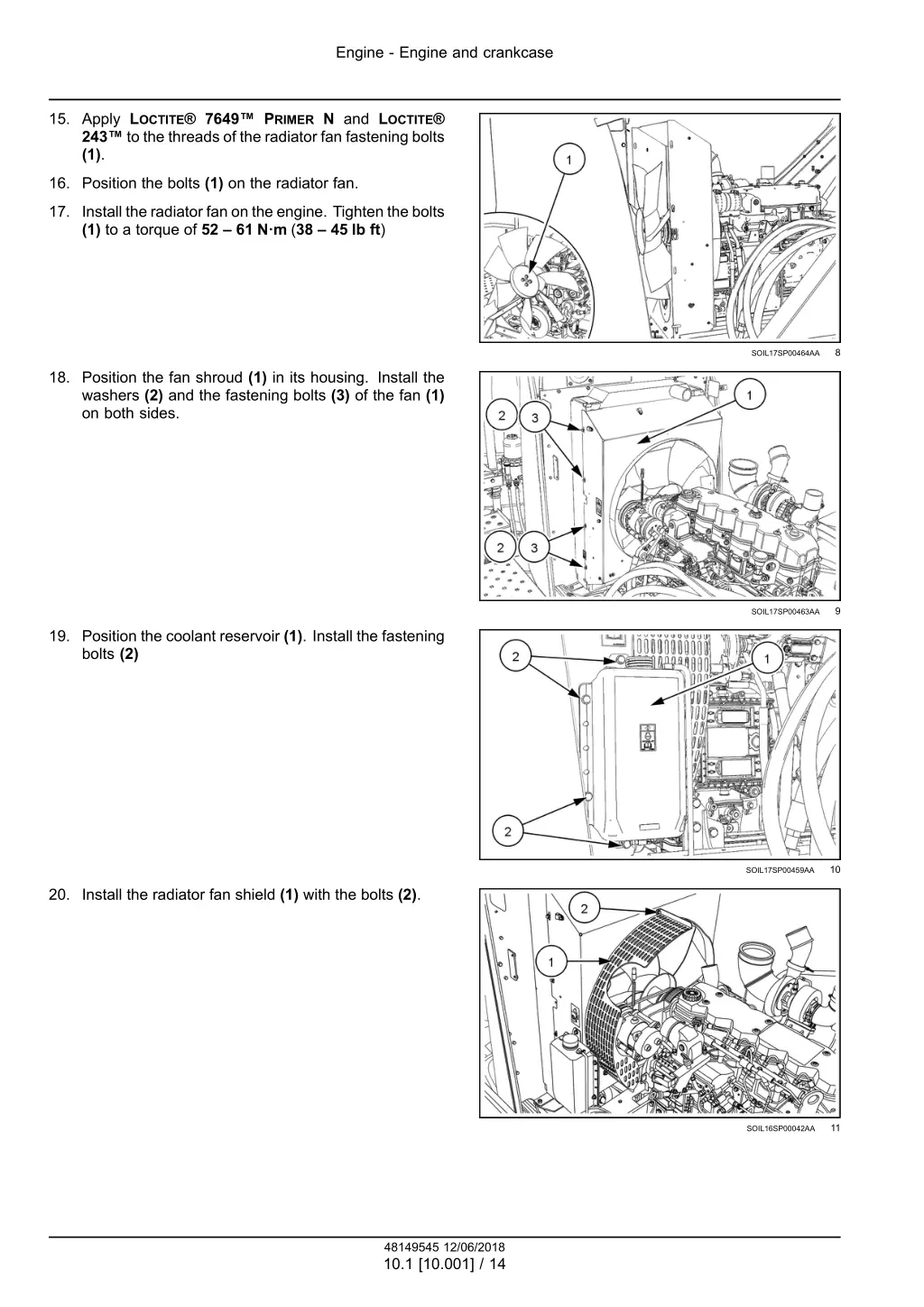 engine engine and crankcase 11