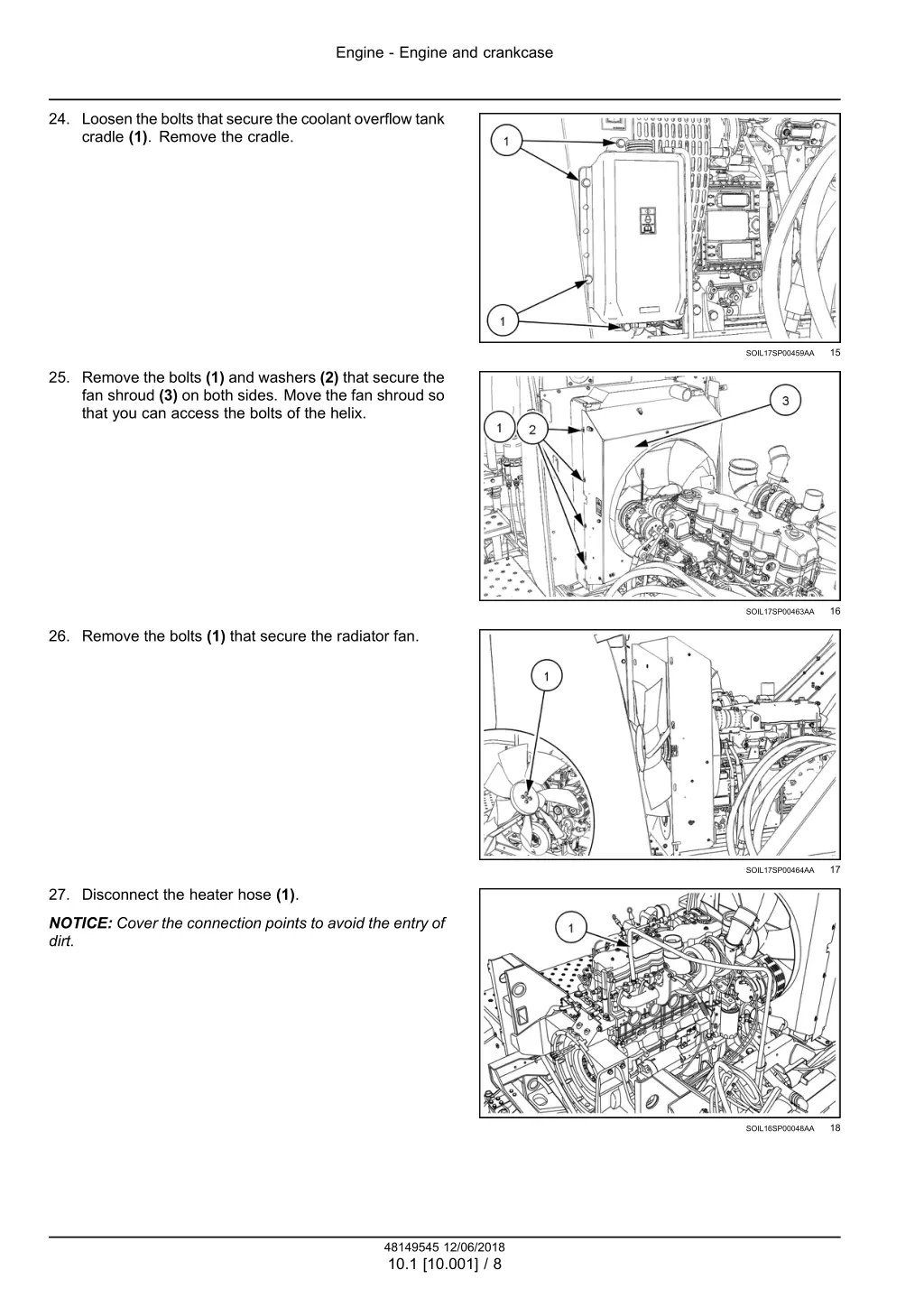 engine engine and crankcase 5