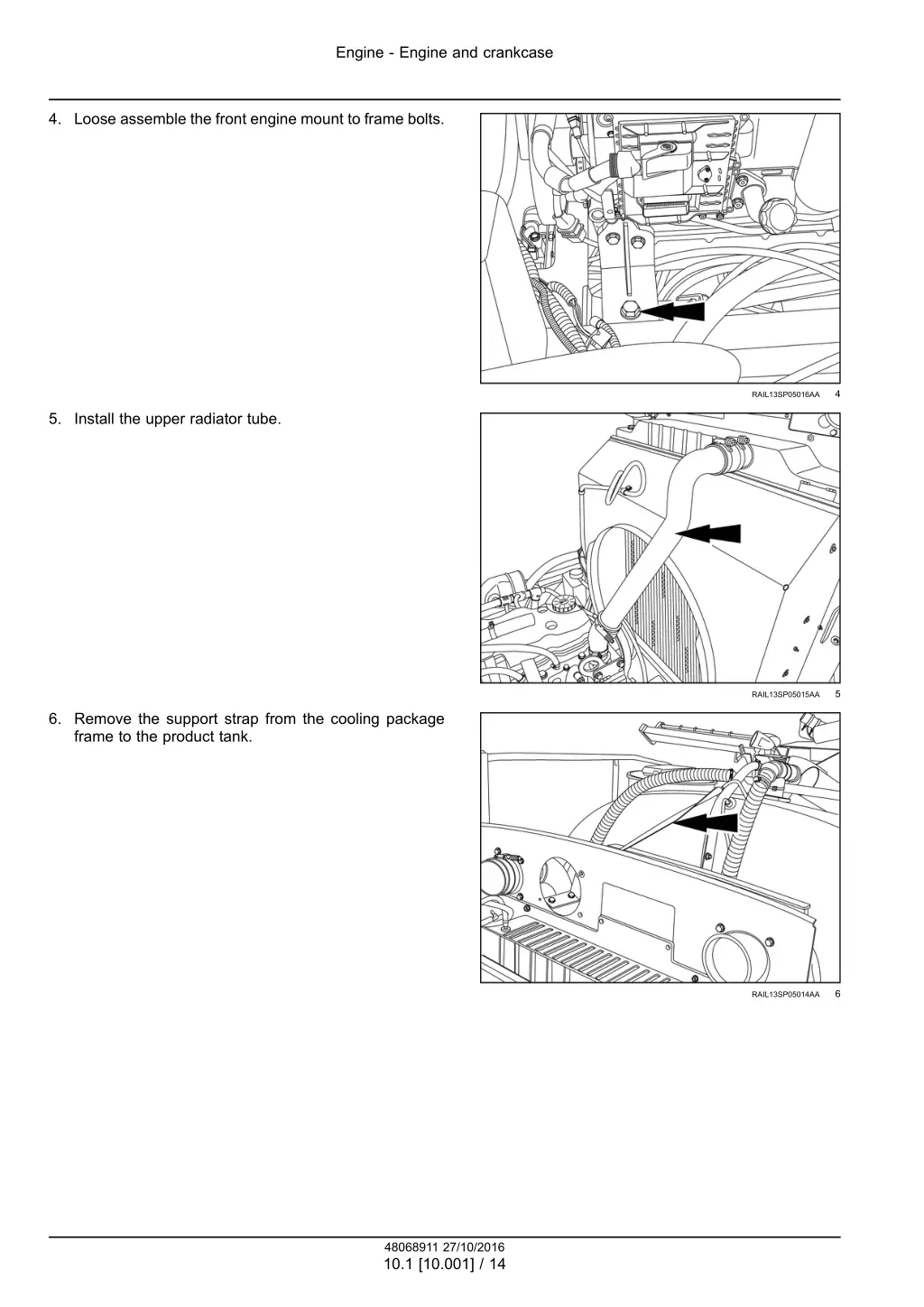 engine engine and crankcase 10