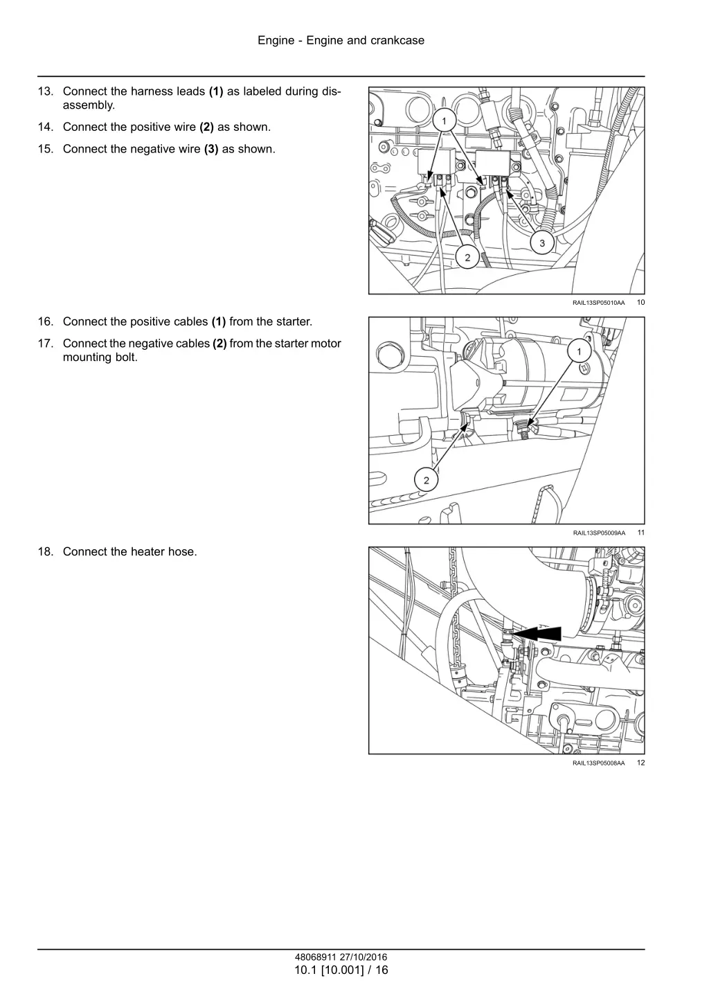 engine engine and crankcase 12