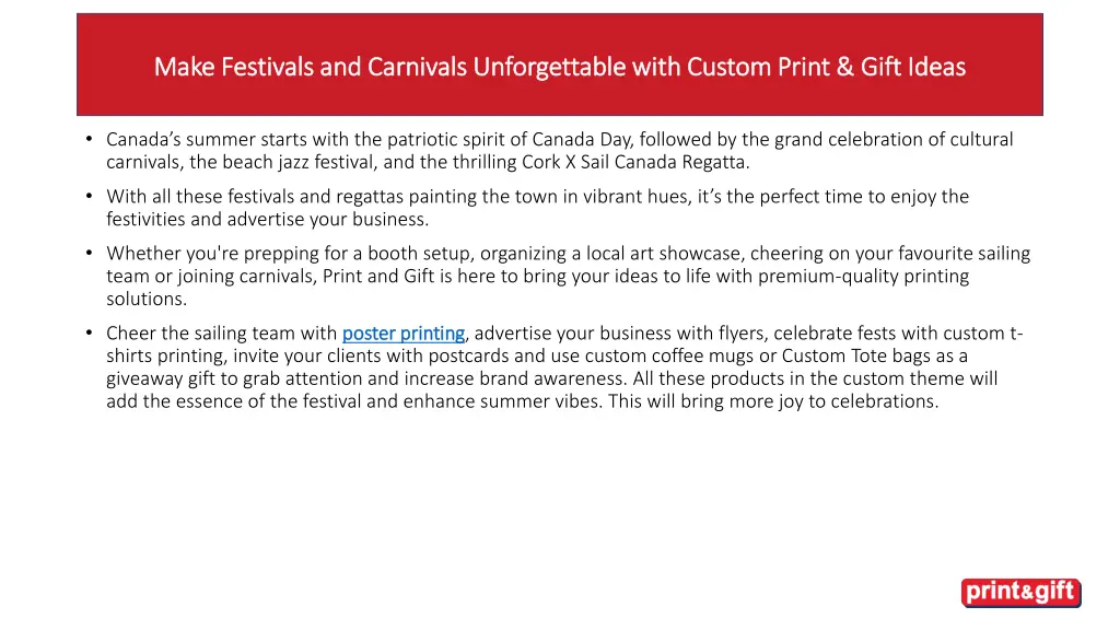 make festivals and carnivals unforgettable with 1