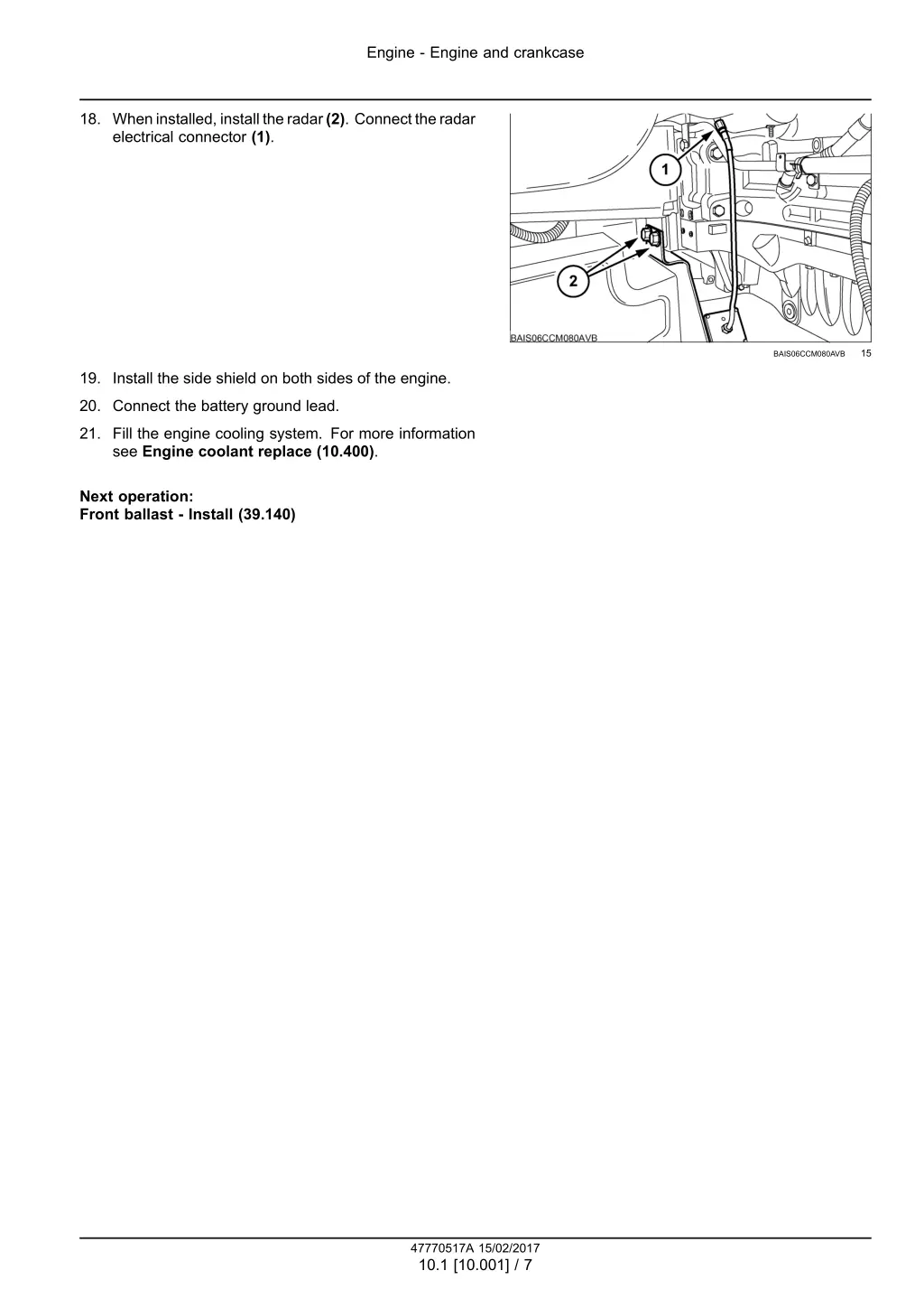 engine engine and crankcase 4