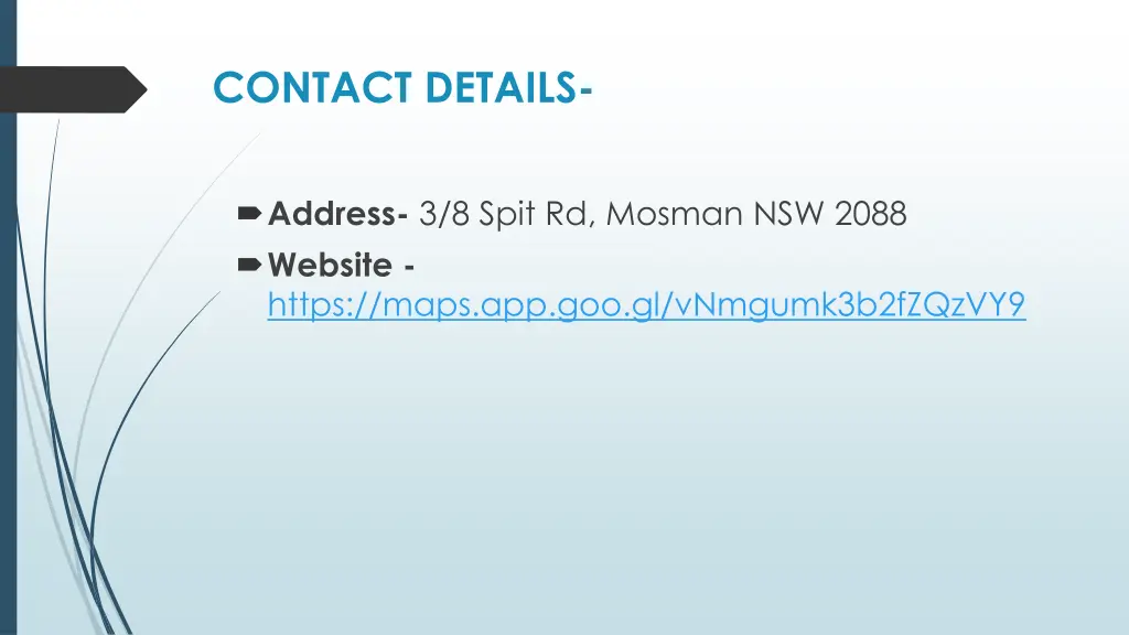 contact details