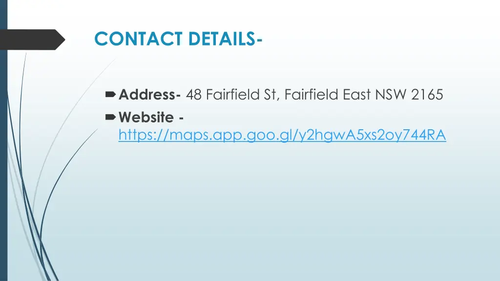 contact details