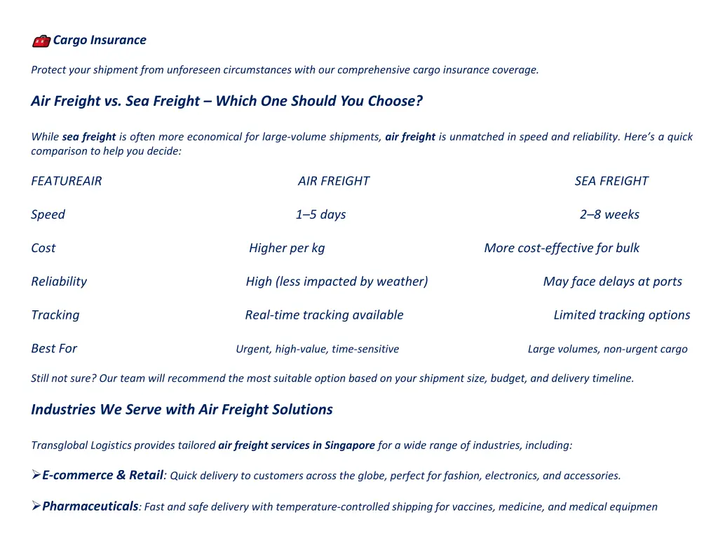 cargo insurance
