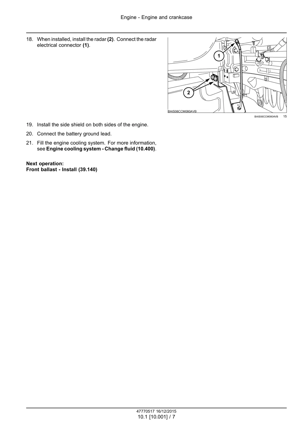 engine engine and crankcase 4